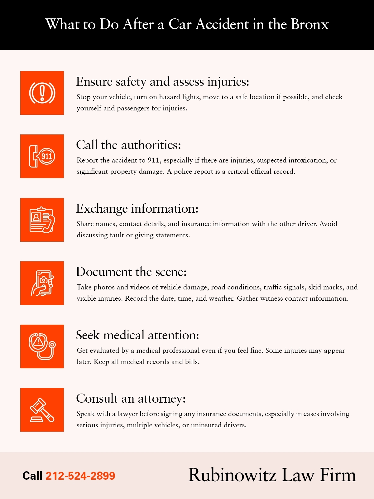 What to Do After a Car Accident in the Bronx